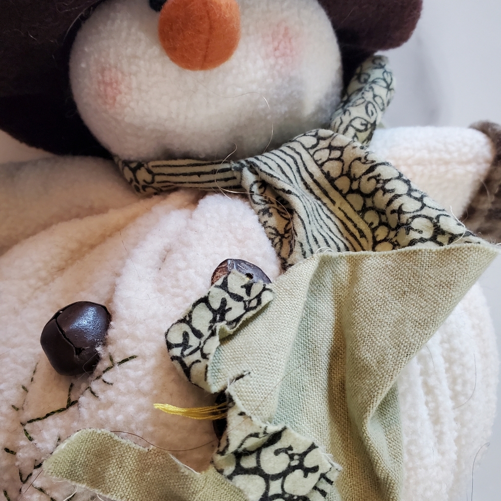 Decorative Snowman Plush Figurine - Picture 7 of 16